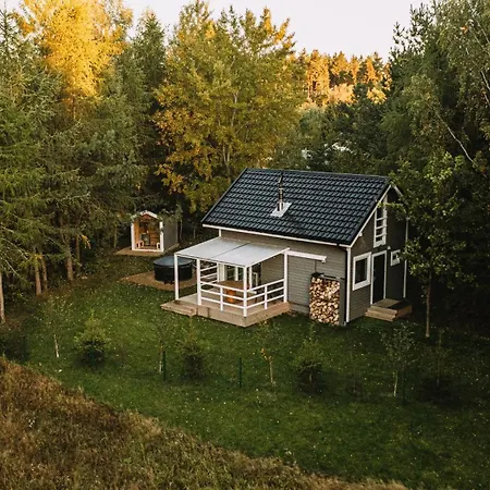 Cozywood Wypoczynkowe Z Balią I Sauną Na Kaszubach Dom wakacyjny Pomlewo