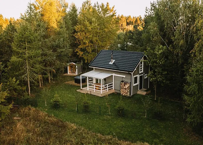 Cozywood Wypoczynkowe Z Balia I Sauna Na Kaszubach Tatil Evi Pomlewo