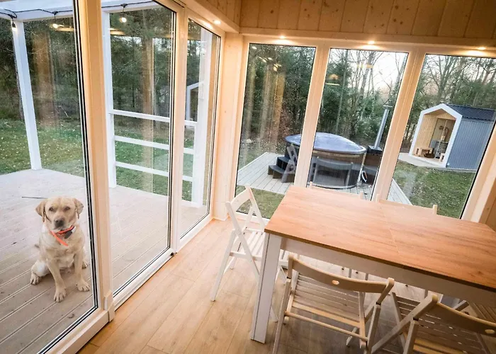 Cozywood Wypoczynkowe Z Balia I Sauna Na Kaszubach Pomlewo